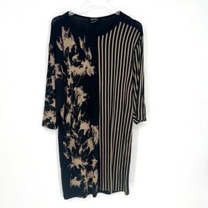 Isabel De Pedro Tunic Top Womens 6 Art to Wear Lagenlook Artsy Striped